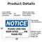 Signmission Please Lock This Door After _ Pm Thank You, 18 in W x Rectangle, Aluminum OS-2PACK-NS-A-1218-L-17520 - alternate 3